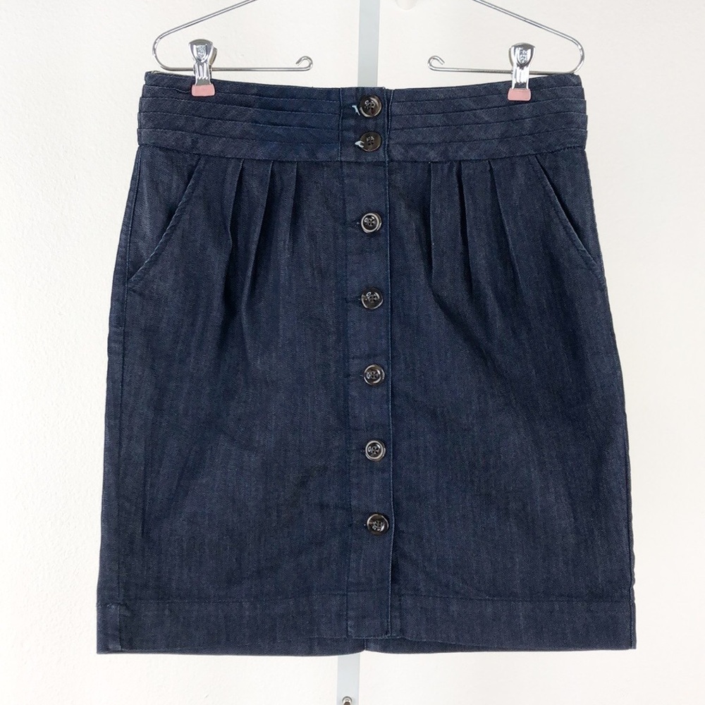 Pilcro & The Letterpress Button Front Skirt, 10 - Picture 2 of 6